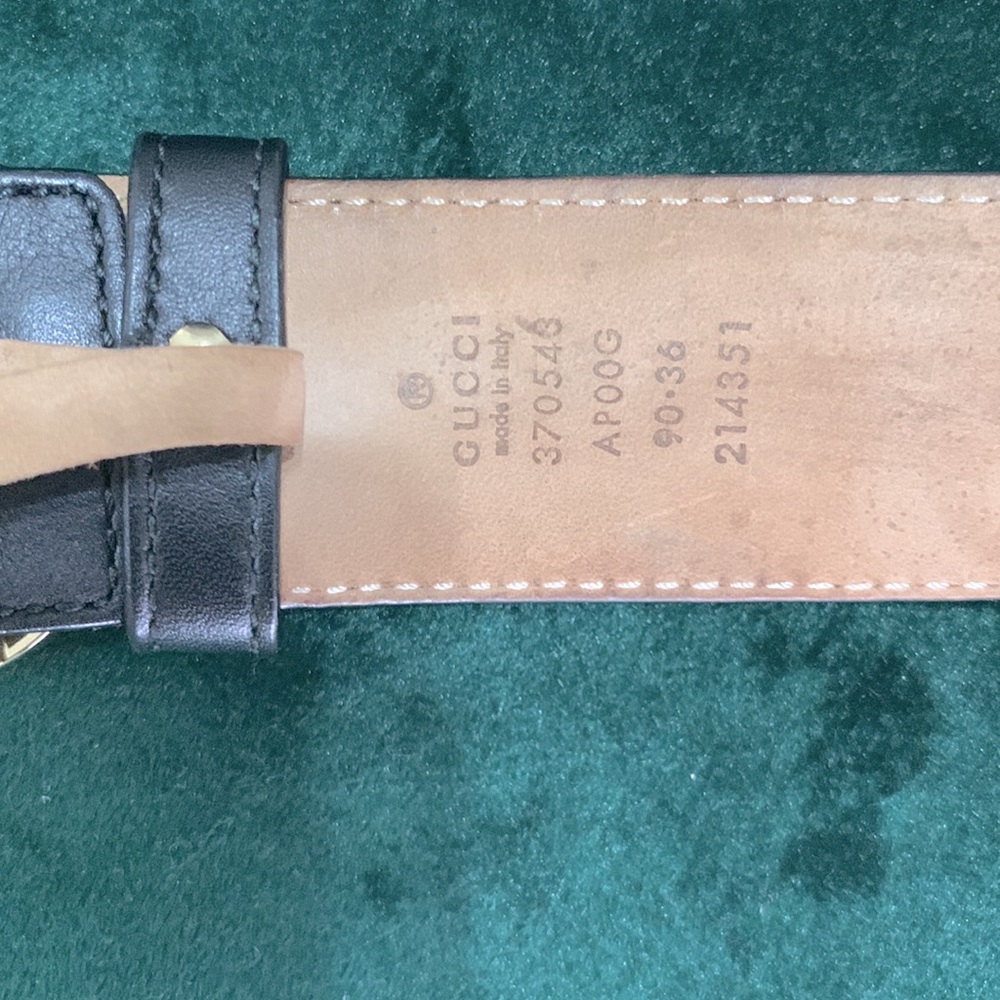 Authentic Gucci GG Leather Belt - Picture 5 of 7